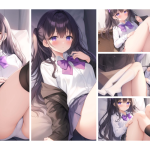 【二次】体育座りしてパンツが見えちゃってるJK画像【パンチラ】