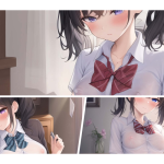 【二次】乳首が透けてるノーブラJK画像 Part 1